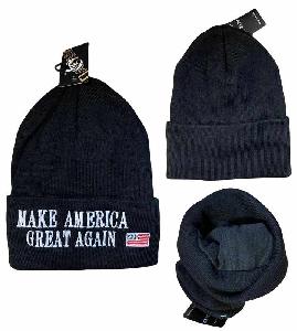 "Make America Great Again" Winter Beanie Hats - Black